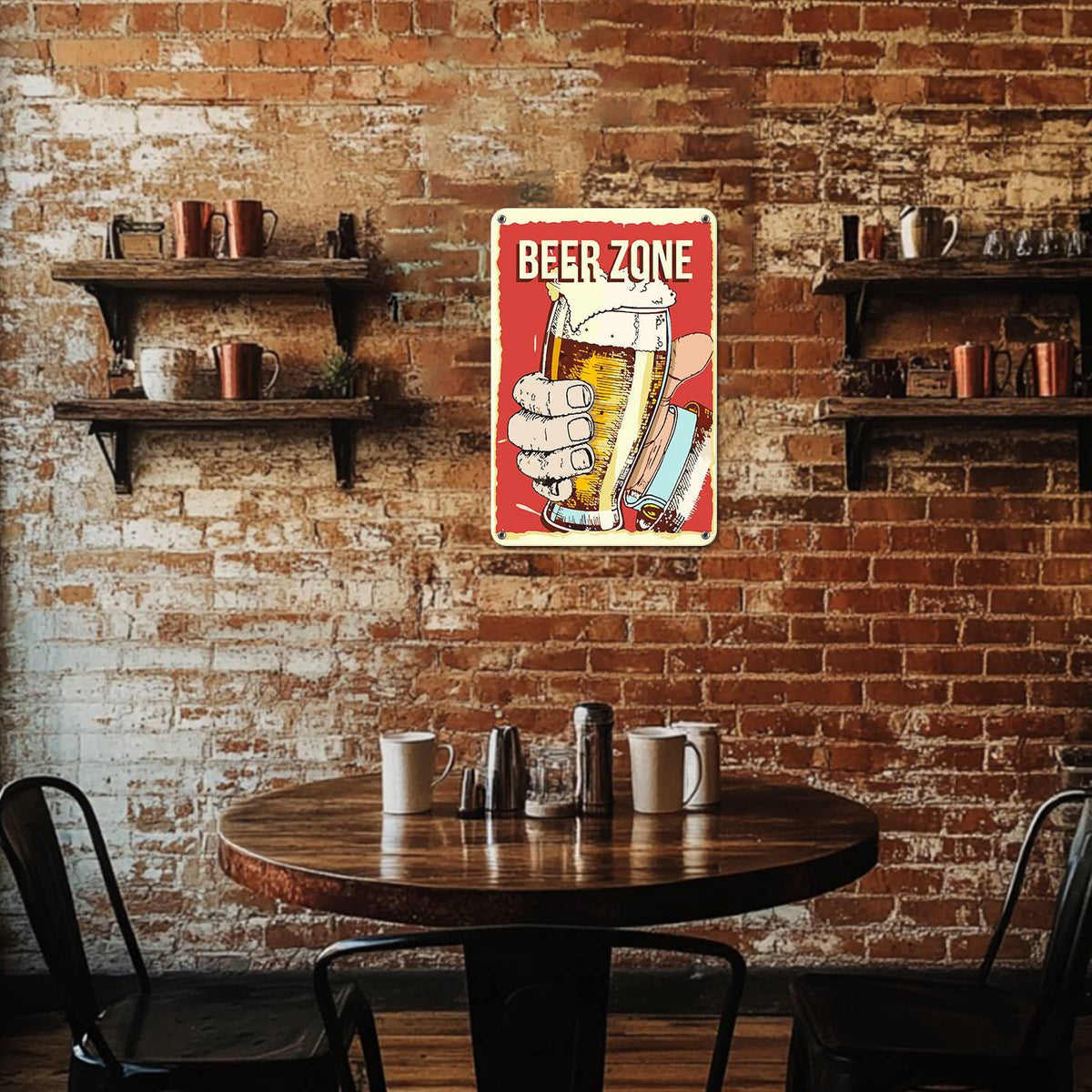 Beer Zone Toast (Paint by Numbers Tin Sign)
