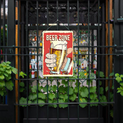 Beer Zone Toast (Paint by Numbers Tin Sign)