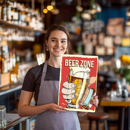 Beer Zone Toast (Paint by Numbers Tin Sign)
