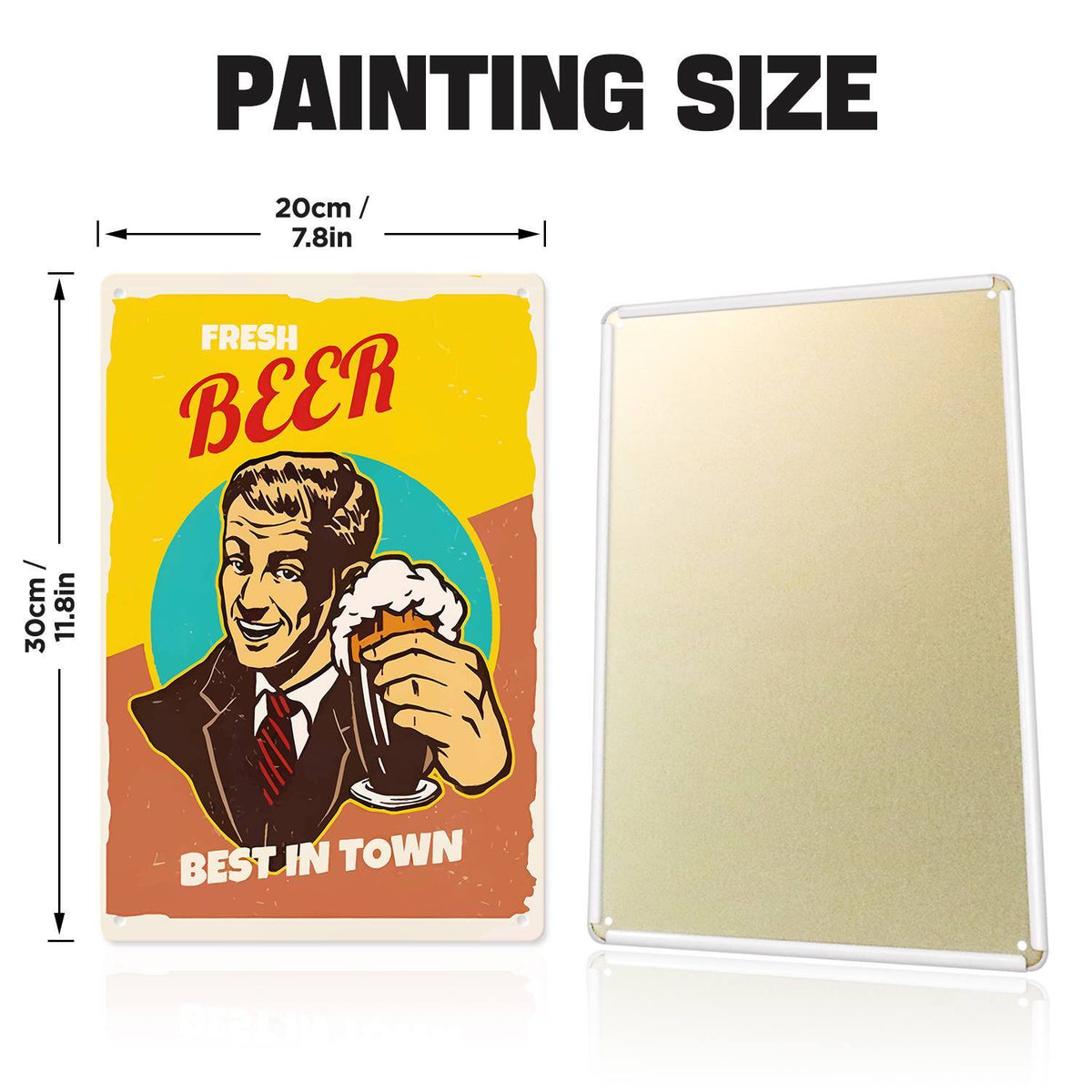 Vintage Gentleman Beer (Paint by Numbers Tin Sign)