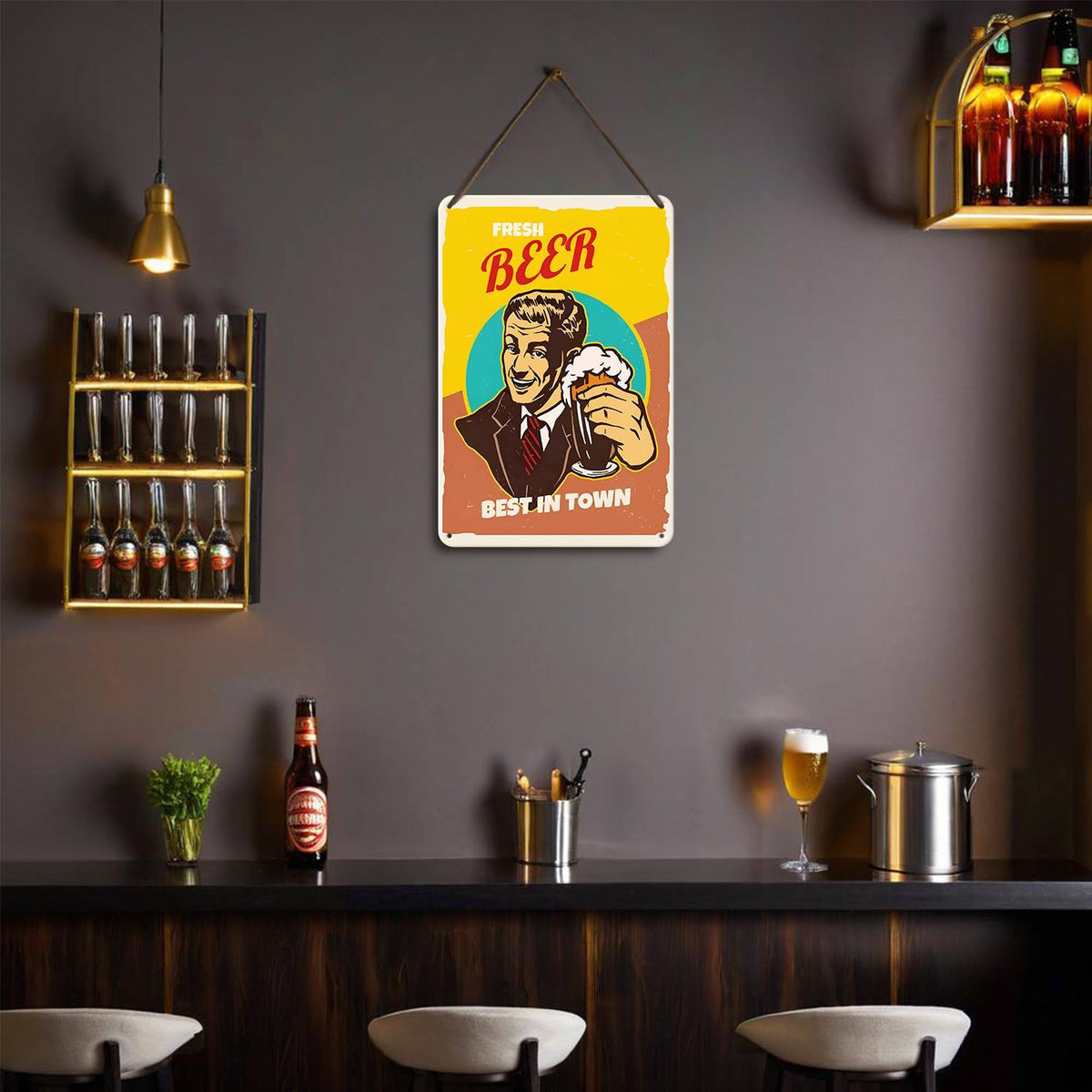 Vintage Gentleman Beer (Paint by Numbers Tin Sign)