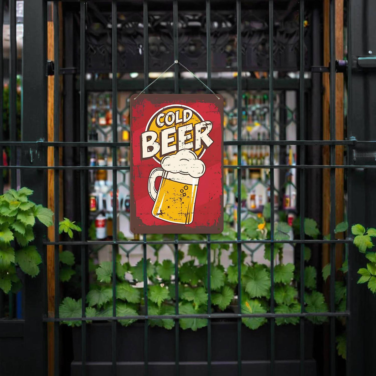 Cold Beer Mug (Paint by Numbers Tin Sign)