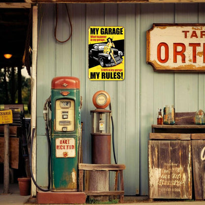 My Garage My Rules (Paint by Numbers Tin Sign)
