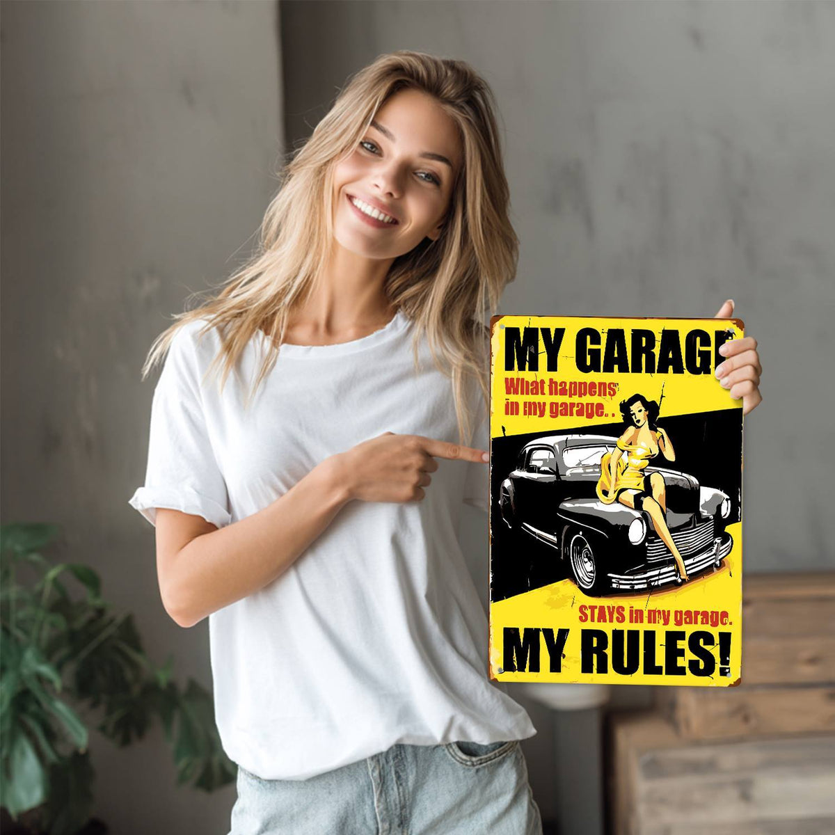 My Garage My Rules (Paint by Numbers Tin Sign)