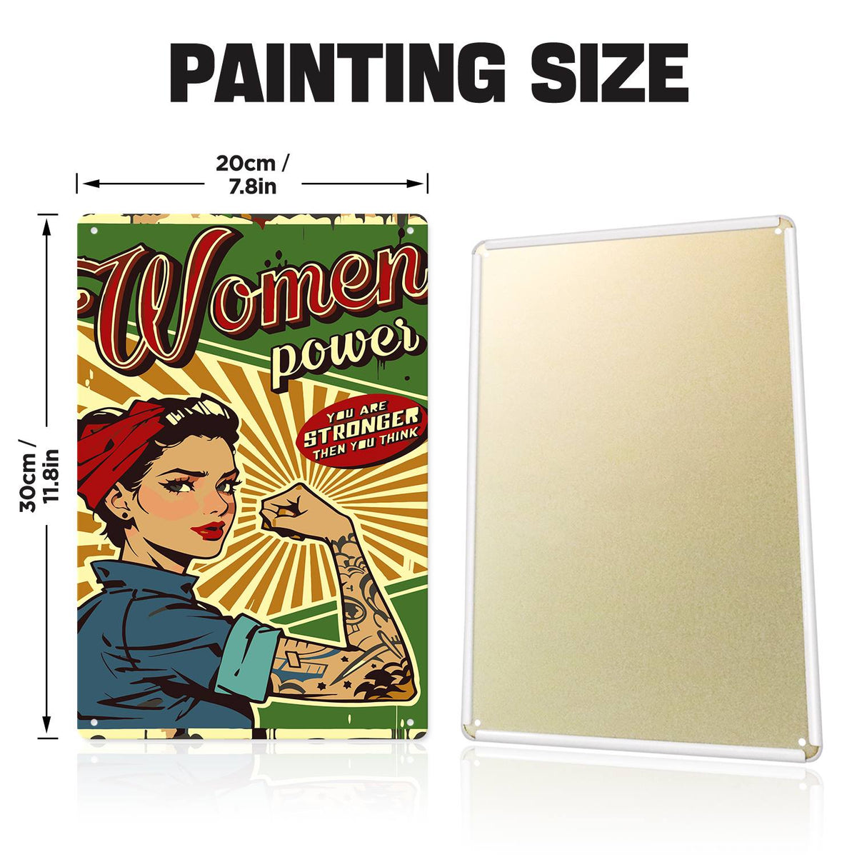 Women Power (Paint by Numbers Tin Sign)