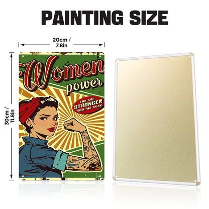 Women Power (Paint by Numbers Tin Sign)