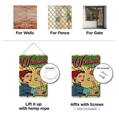 Women Power (Paint by Numbers Tin Sign)