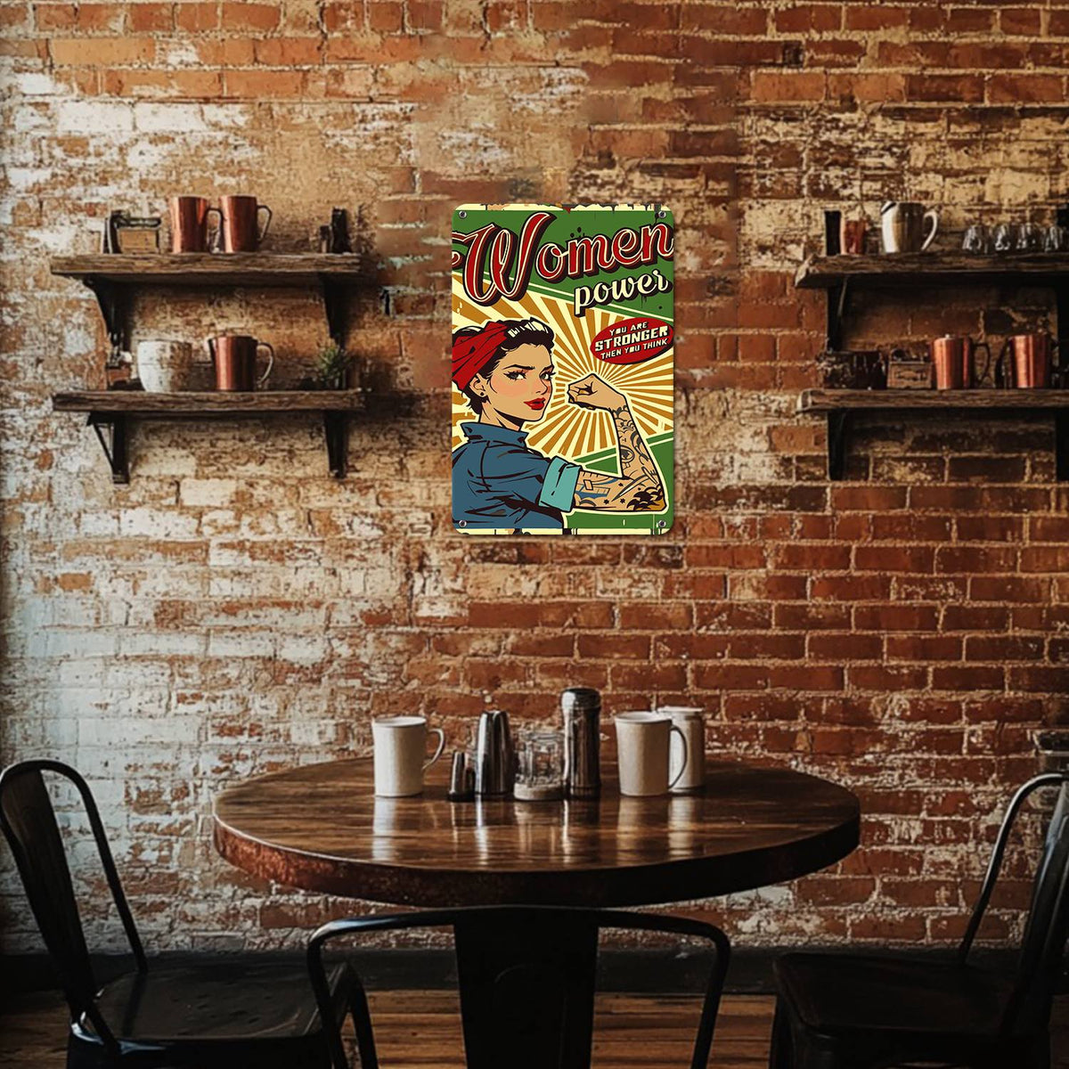 Women Power (Paint by Numbers Tin Sign)