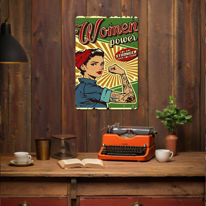 Women Power (Paint by Numbers Tin Sign)