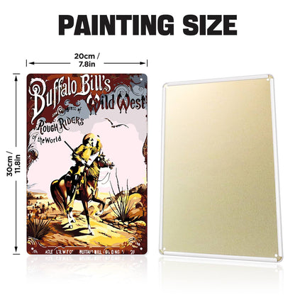 Wild West Cowboy (Paint by Numbers Tin Sign)