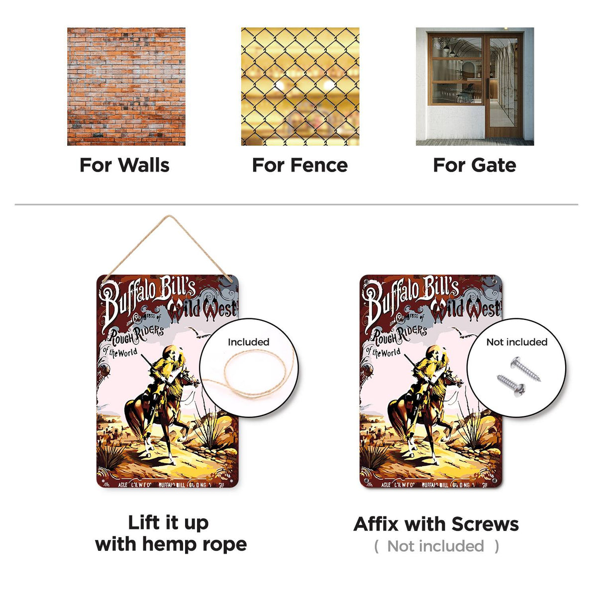 Wild West Cowboy (Paint by Numbers Tin Sign)