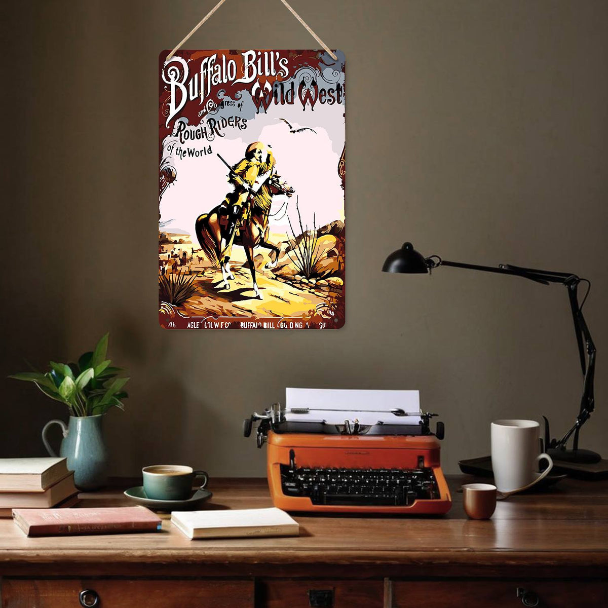 Wild West Cowboy (Paint by Numbers Tin Sign)