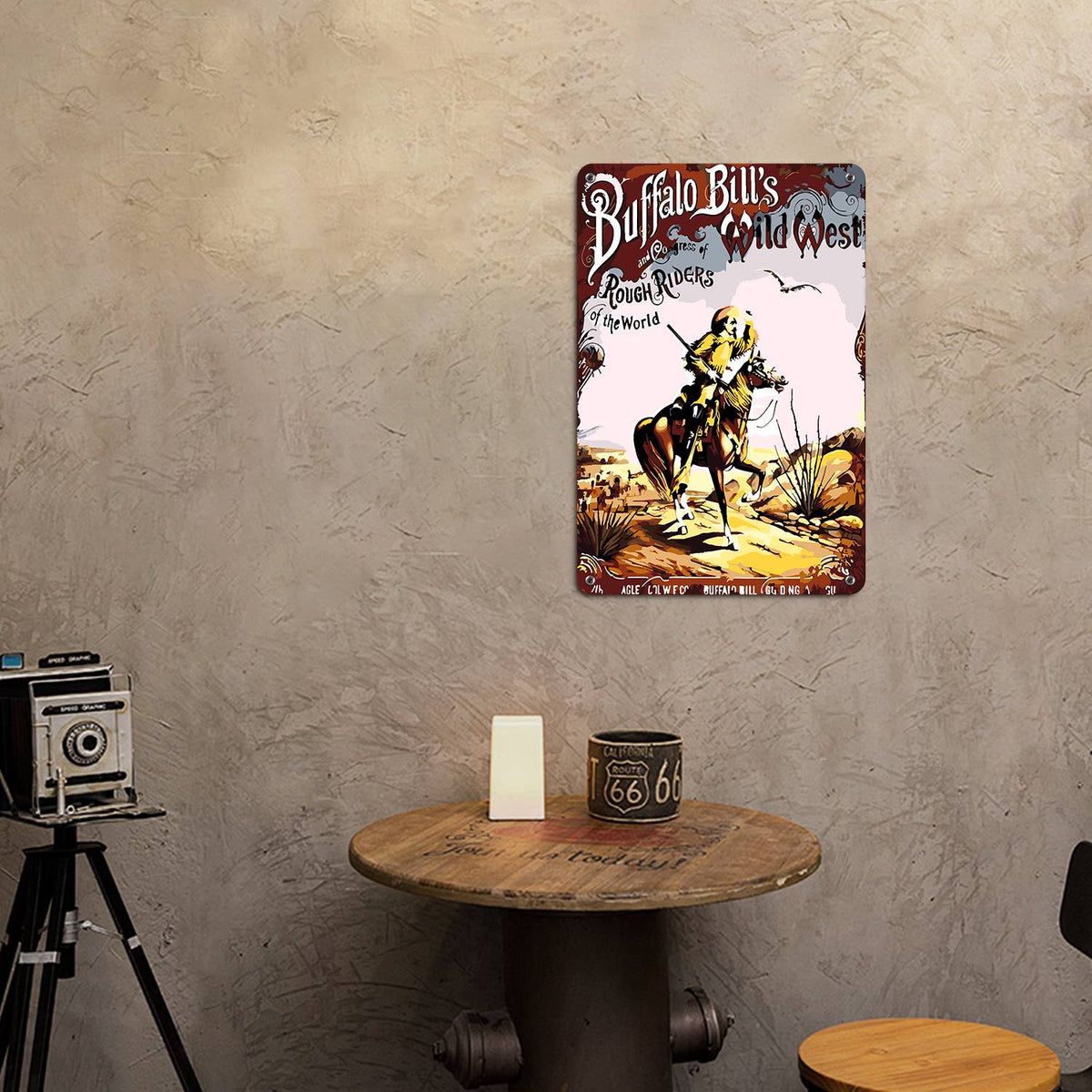 Wild West Cowboy (Paint by Numbers Tin Sign)