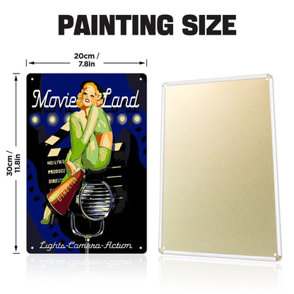 Movie Land (Paint by Numbers Tin Sign)
