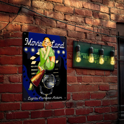 Movie Land (Paint by Numbers Tin Sign)