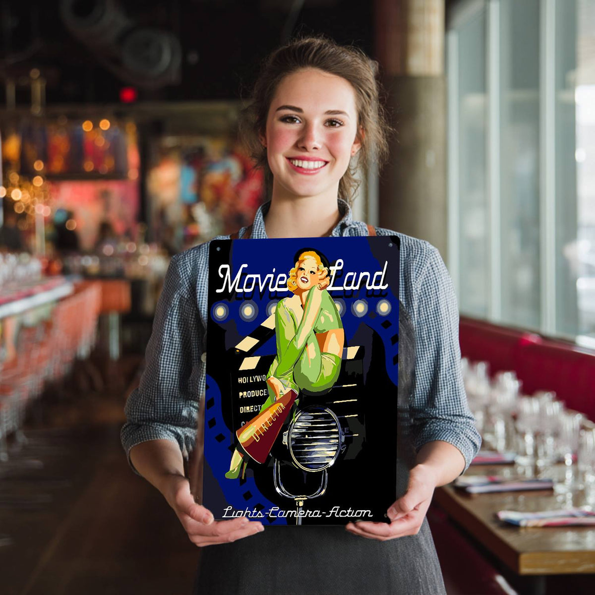 Movie Land (Paint by Numbers Tin Sign)
