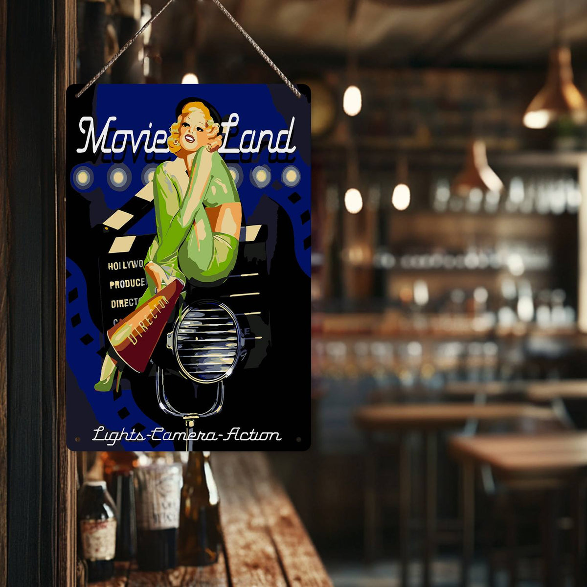 Movie Land (Paint by Numbers Tin Sign)