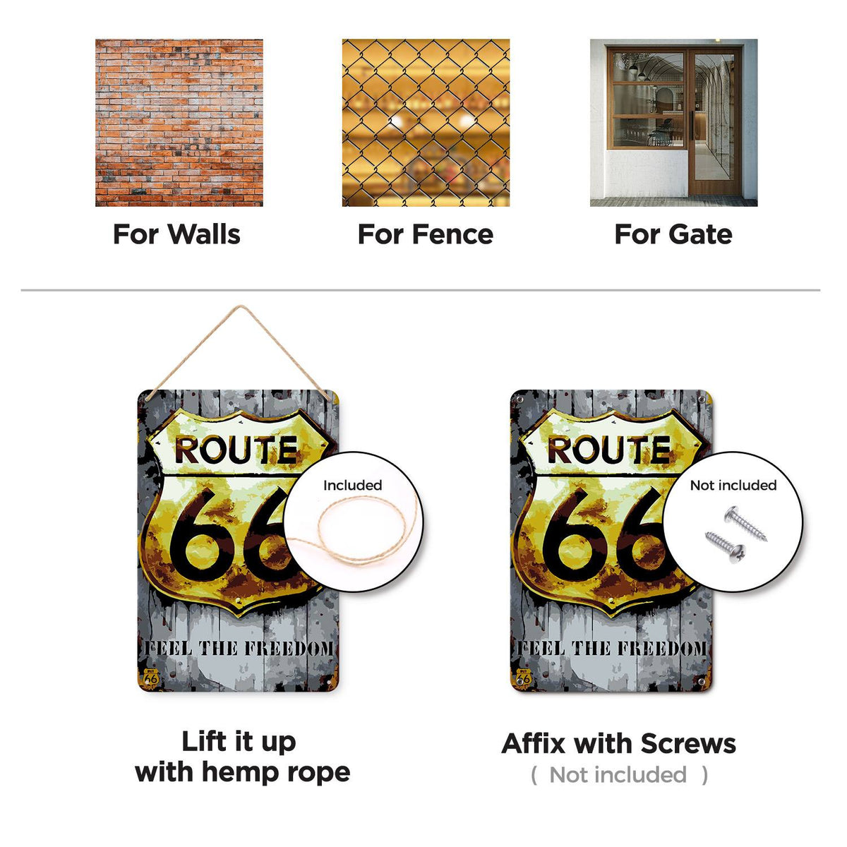 Route 66 (Paint by Numbers Tin Sign)