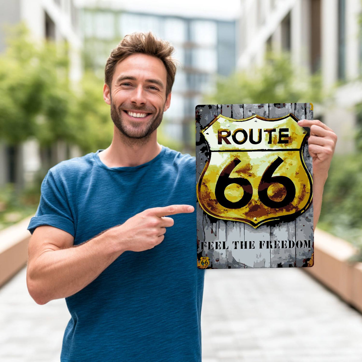 Route 66 (Paint by Numbers Tin Sign)