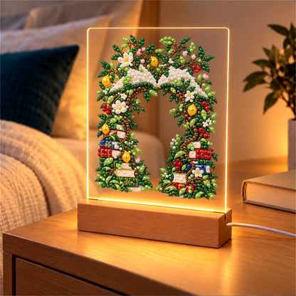 Book-Lined Garden Archway (Light-Up Pearl Painting)