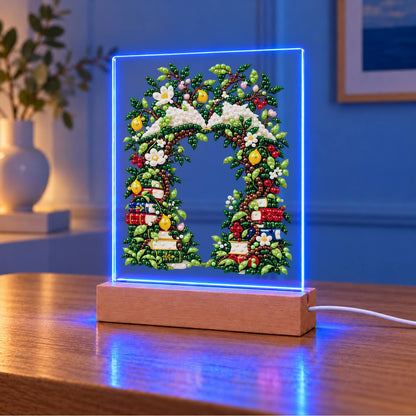 Book-Lined Garden Archway (Light-Up Pearl Painting)