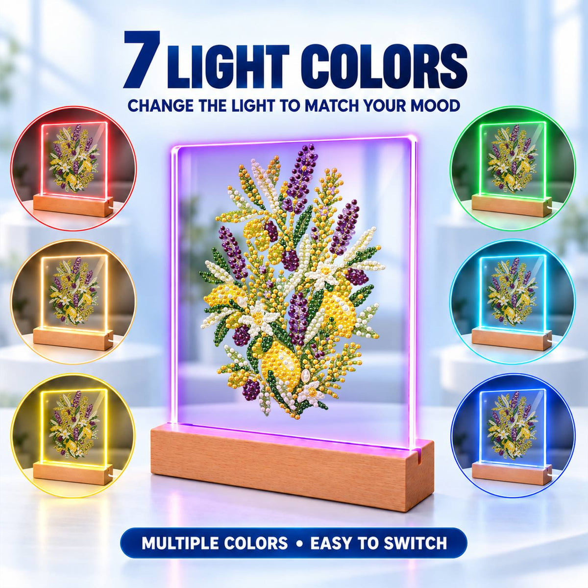 Lavender and Lemon Sprigs (Light-Up Pearl Painting)