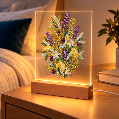 Lavender and Lemon Sprigs (Light-Up Pearl Painting)