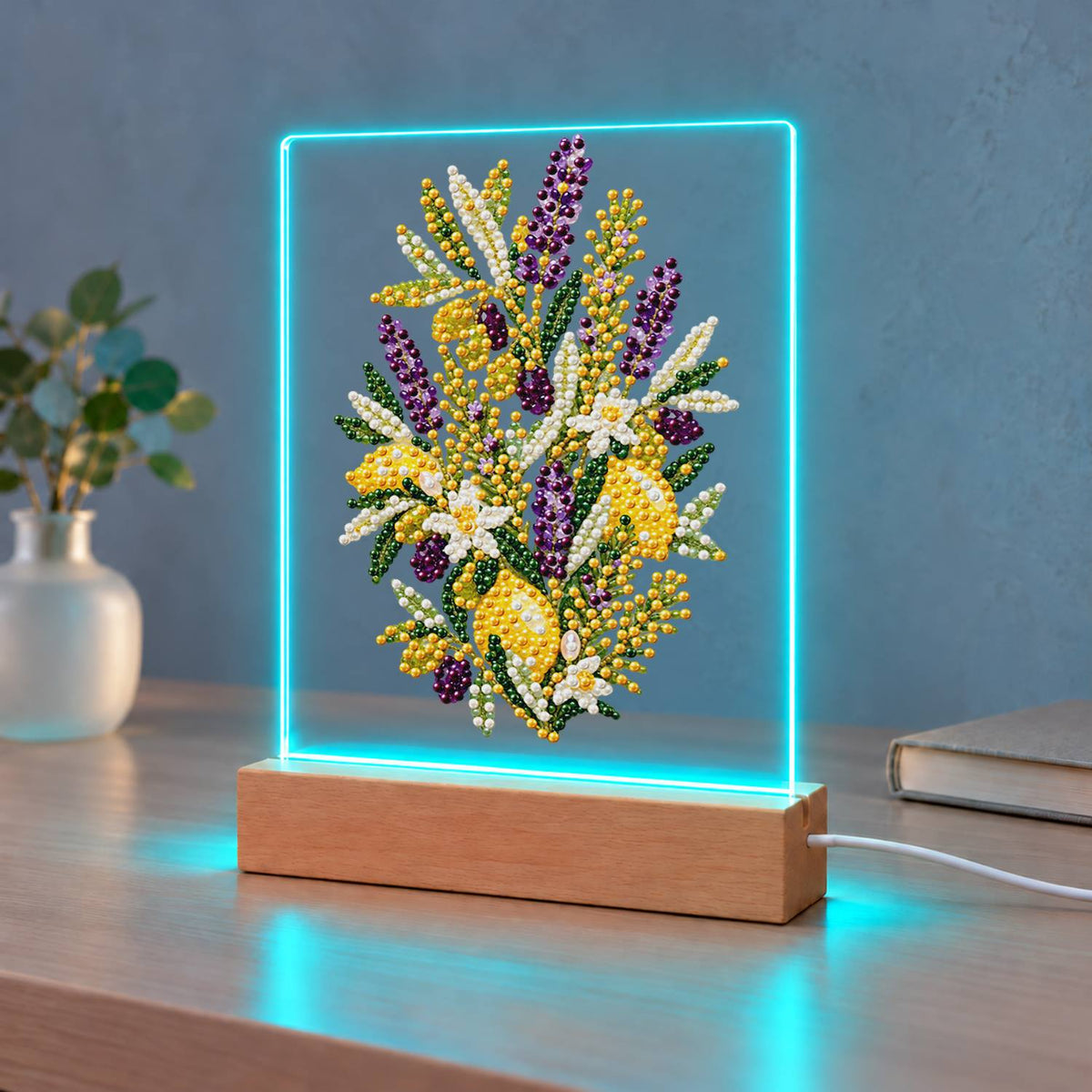 Lavender and Lemon Sprigs (Light-Up Pearl Painting)
