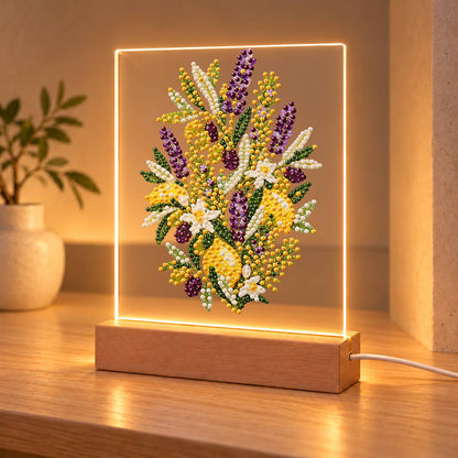 Lavender and Lemon Sprigs (Light-Up Pearl Painting)