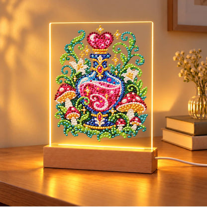 Love Potion Among Toadstools (Light-Up Pearl Painting)
