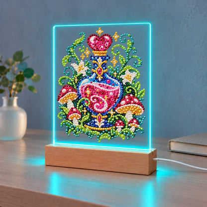 Love Potion Among Toadstools (Light-Up Pearl Painting)