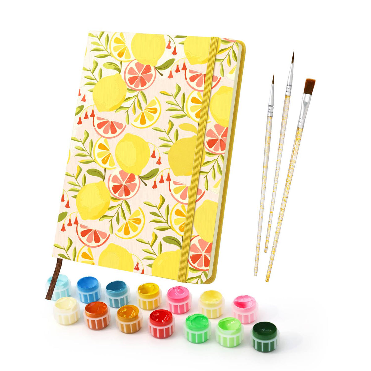 Lemon and Grapefruit Medley paint by numbers notebook – image 3