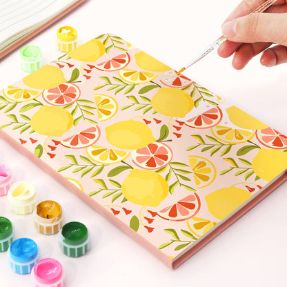 Lemon and Grapefruit Medley paint by numbers notebook – image 5