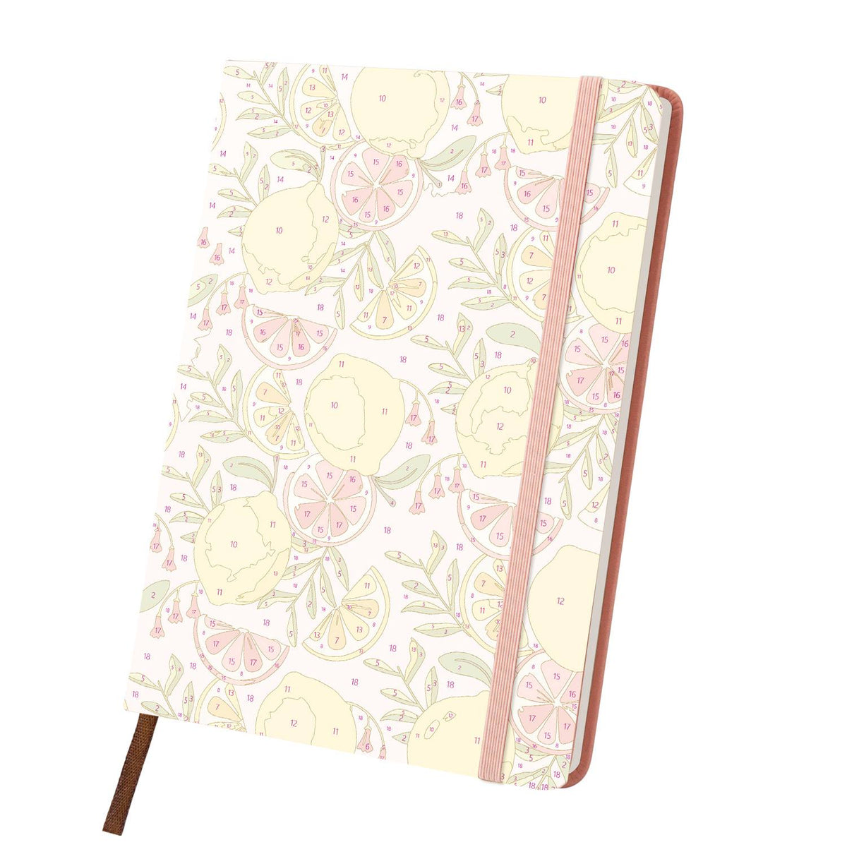 Lemon and Grapefruit Medley paint by numbers notebook – image 9