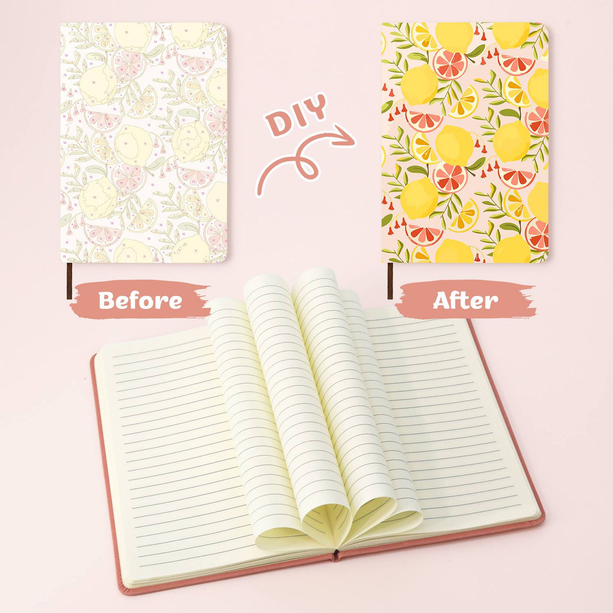 Lemon and Grapefruit Medley paint by numbers notebook – image 23