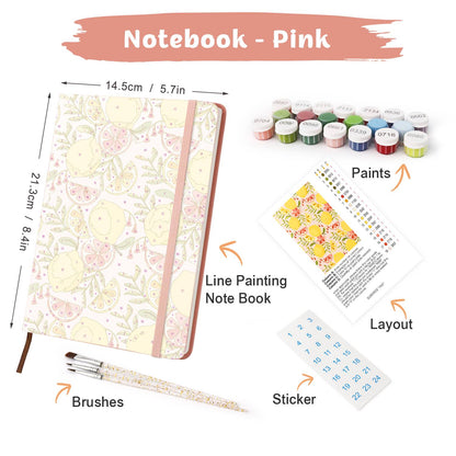 Lemon and Grapefruit Medley paint by numbers notebook – image 30