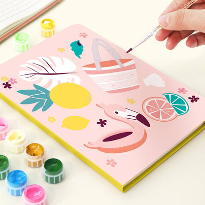 Flamingo Float Beach Day paint by numbers notebook – image 6