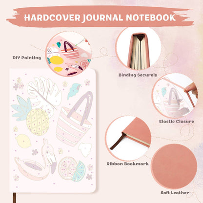 Flamingo Float Beach Day paint by numbers notebook – image 8