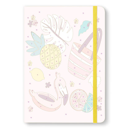 Flamingo Float Beach Day paint by numbers notebook – image 13