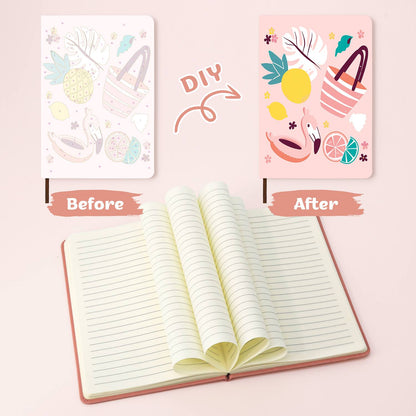 Flamingo Float Beach Day paint by numbers notebook – image 23