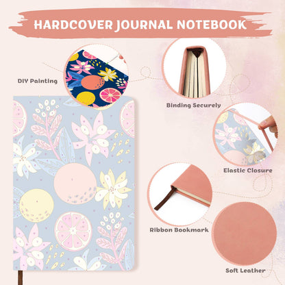 Midnight Citrus and Blooms paint by numbers notebook – image 8