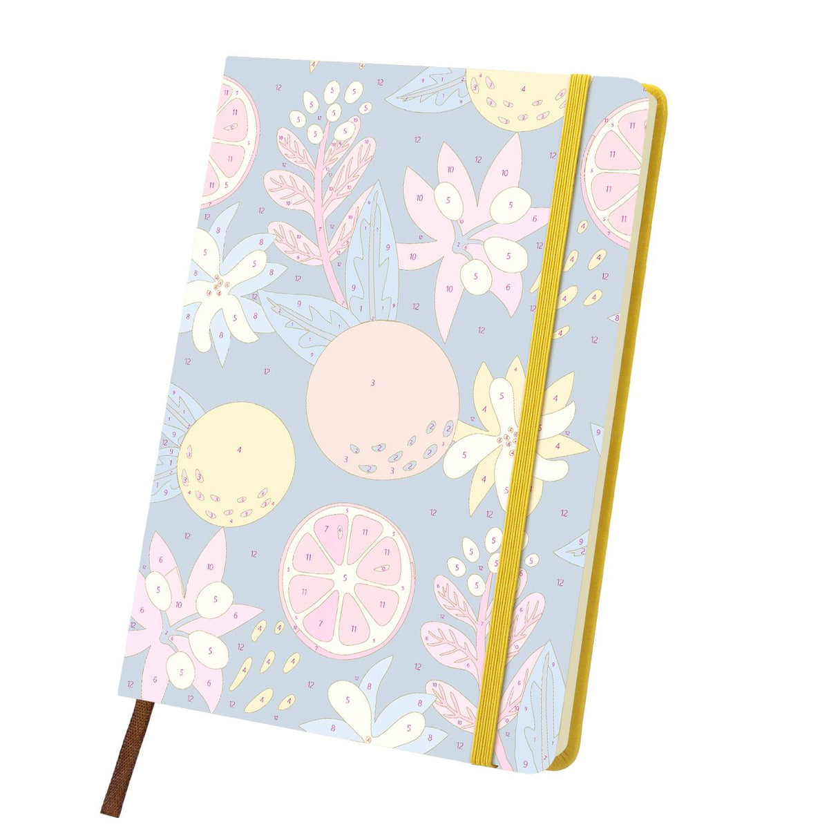 Midnight Citrus and Blooms paint by numbers notebook – image 11