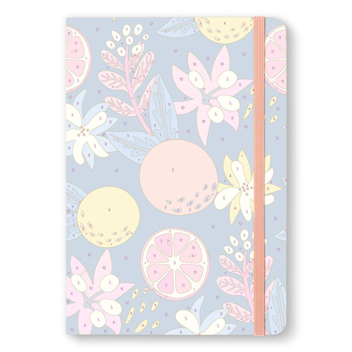 Midnight Citrus and Blooms paint by numbers notebook – image 12