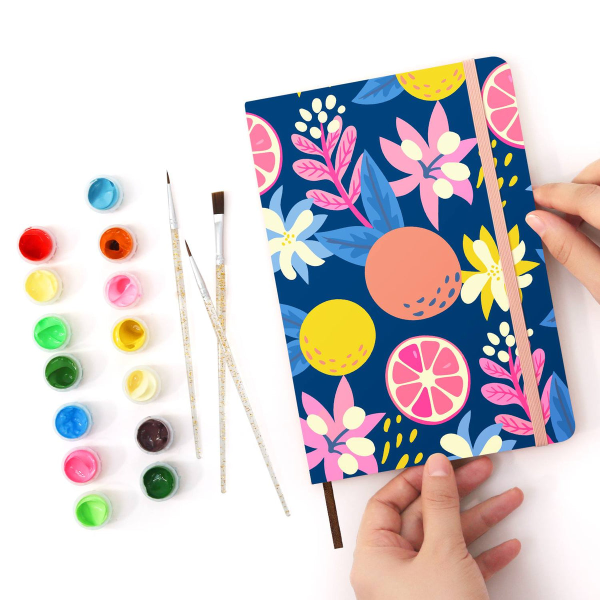 Midnight Citrus and Blooms paint by numbers notebook – image 21