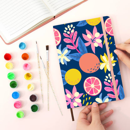 Midnight Citrus and Blooms paint by numbers notebook – image 22