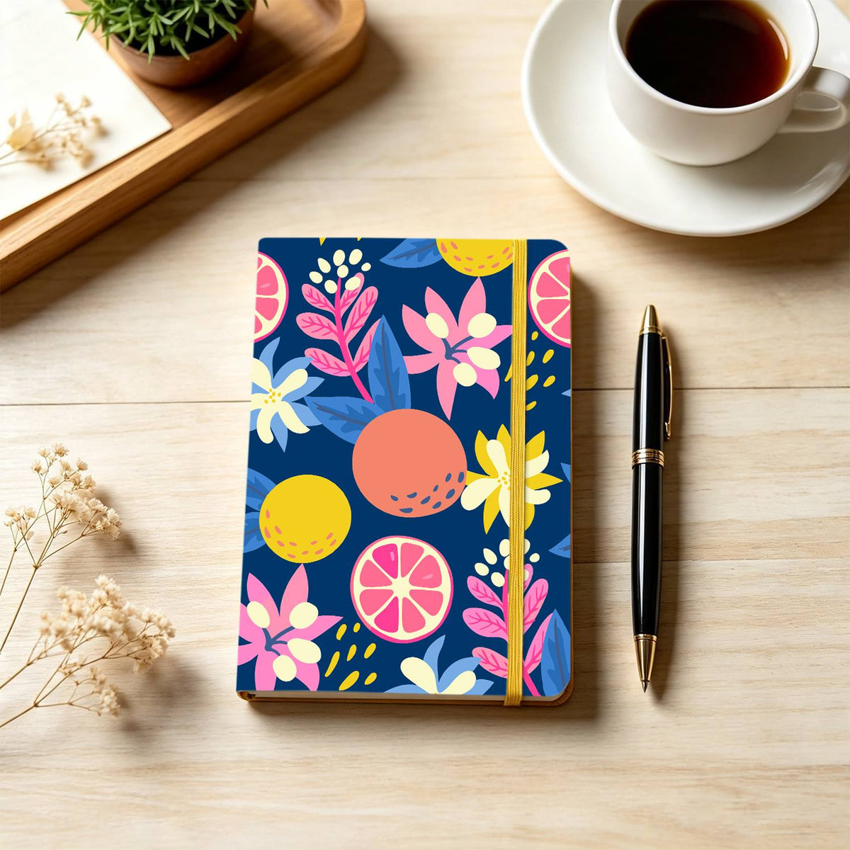 Midnight Citrus and Blooms paint by numbers notebook – image 26