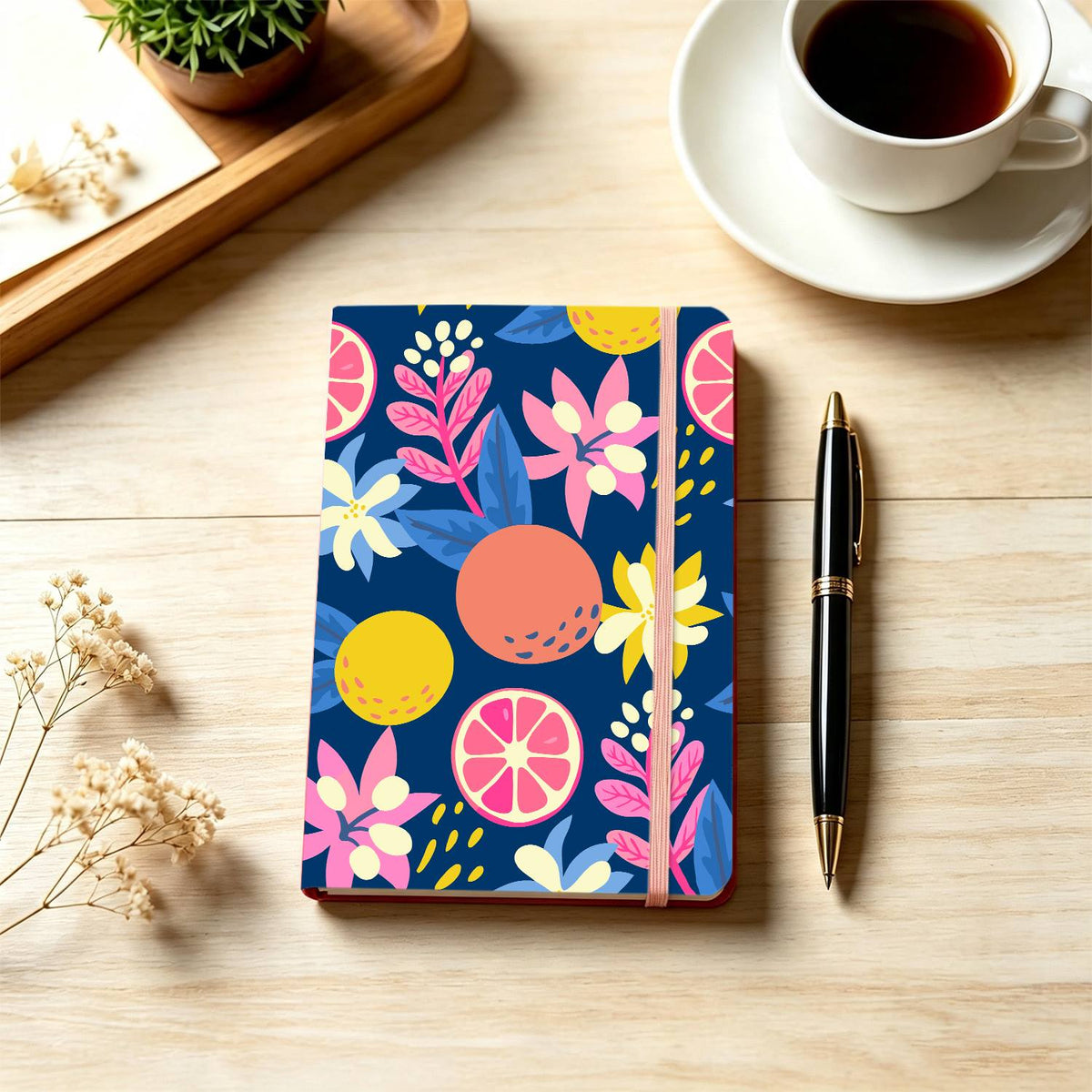 Midnight Citrus and Blooms paint by numbers notebook – image 27