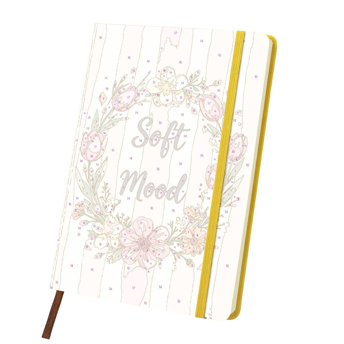 Blush Tulip Wreath paint by numbers notebook – image 11