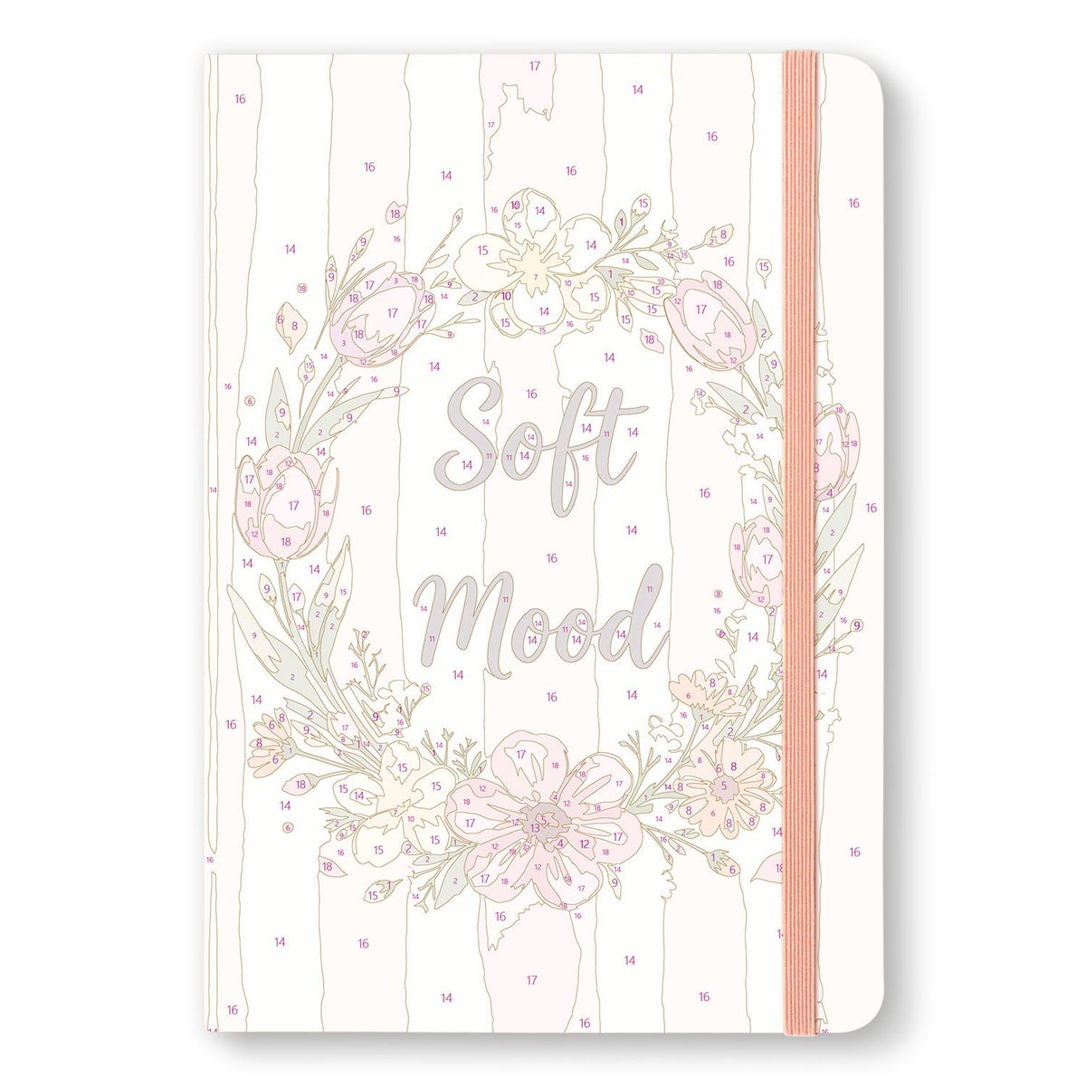 Blush Tulip Wreath paint by numbers notebook – image 12