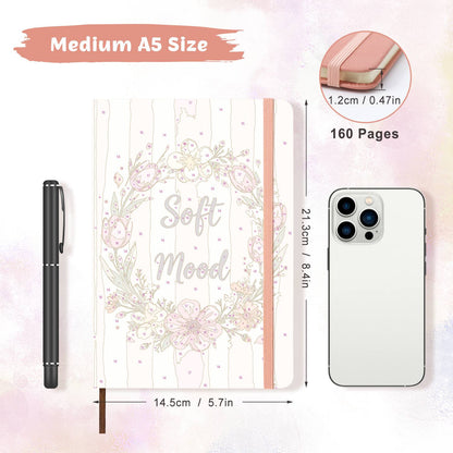 Blush Tulip Wreath paint by numbers notebook – image 14